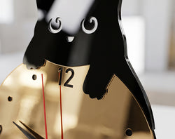 Cat Pendulum Wall Clock