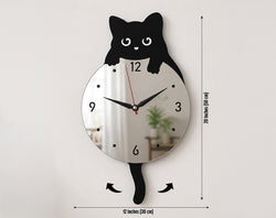 Cat Pendulum Wall Clock
