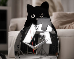 Cat Pendulum Wall Clock