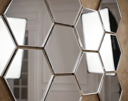Hexagon Wall Mirror – Modern Geometric Acrylic Décor
