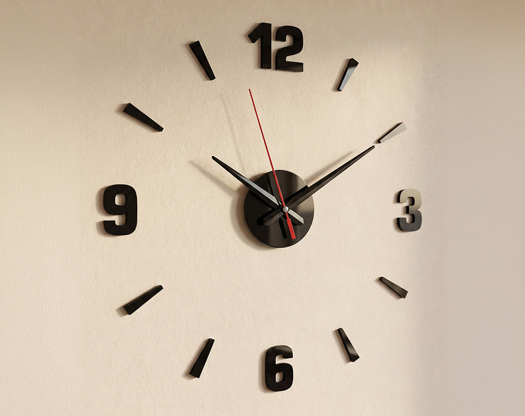 Modern 3D Acrylic Wall Clock – Minimalist Designer Clock