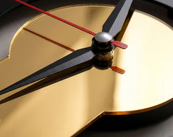 Modern Black & Gold Acrylic Wall Clock