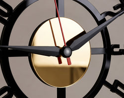 Modern Black & Gold Acrylic Wall Clock