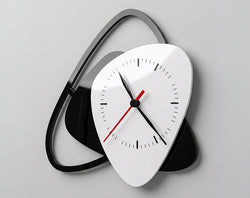 Modern Black & White Acrylic Wall Clock – Contemporary Designer Décor