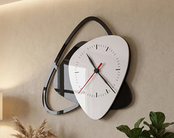 Modern Black & White Acrylic Wall Clock – Contemporary Designer Décor